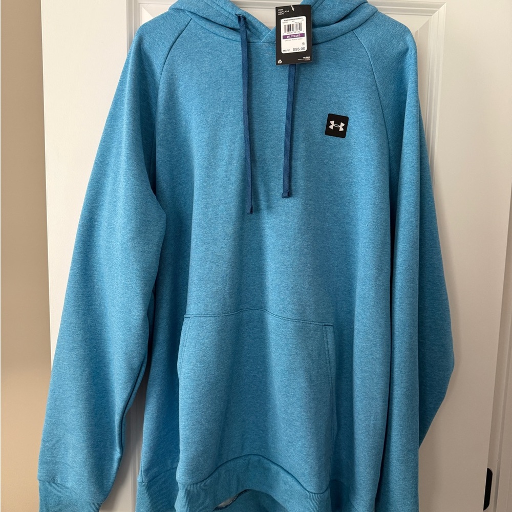 Under Armour Men's Heathered Blue Hoodie